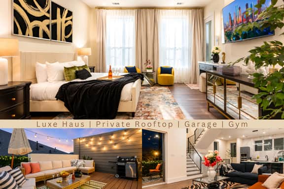 The Onyx: 4BR+Luxe Rooftop · Pet-Friendly · Garage · HTX