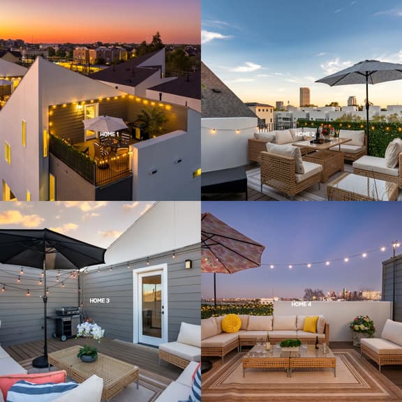 Sleeps 40! 4 Luxe Townhomes! Central Rice Military